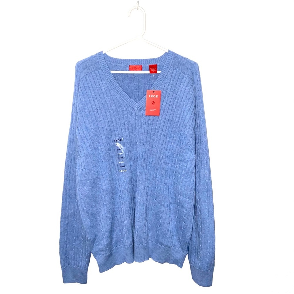Izod Men’s V-neck Cotton Sweater XL